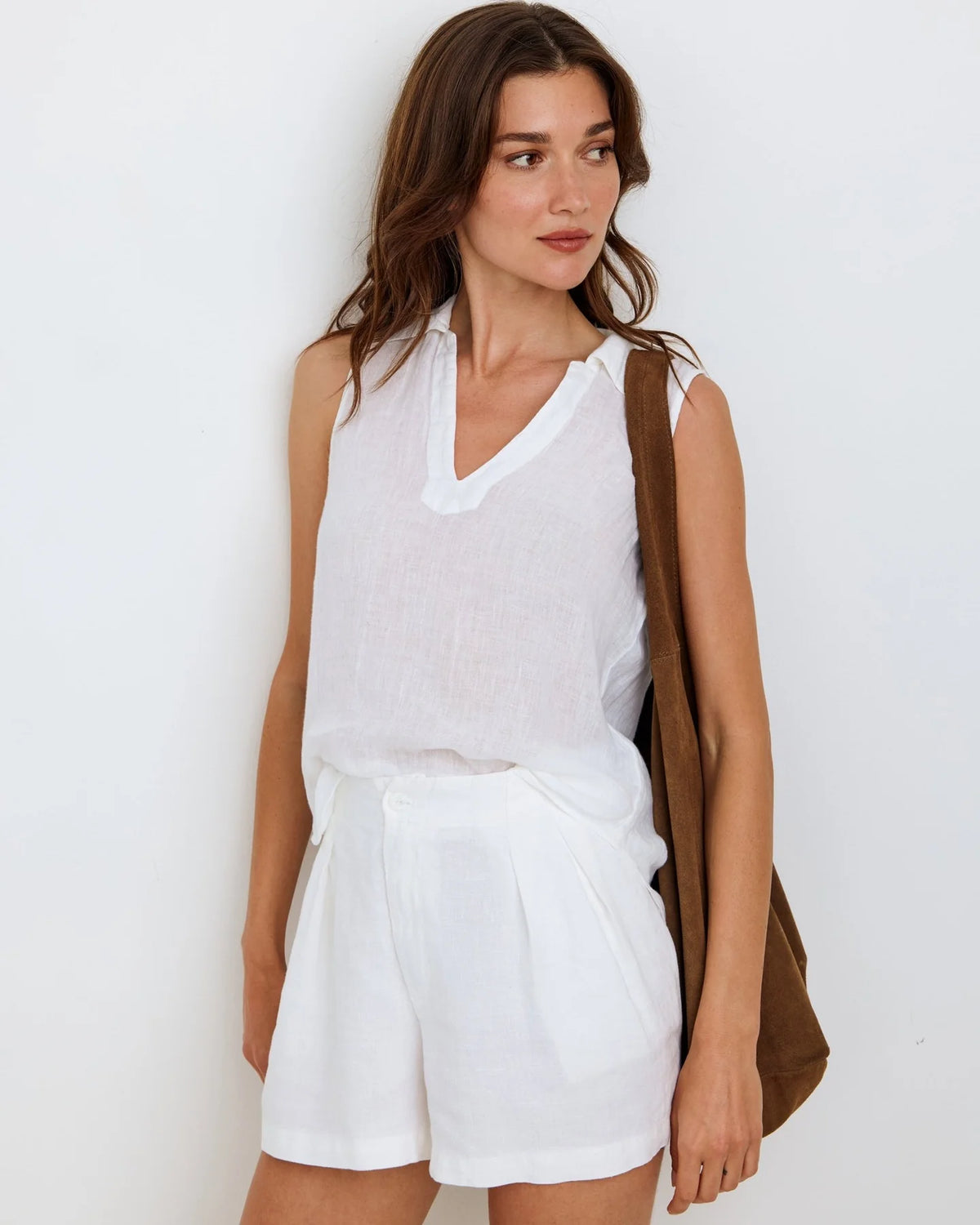 Bella Dahl Sleeveless Linen Pullover