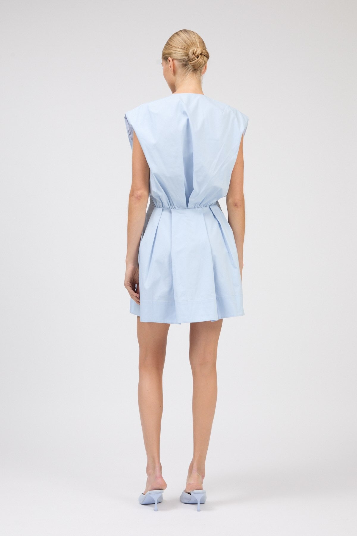 Simkhai Sefi Cape Mini Dress - Periwinkle Sky